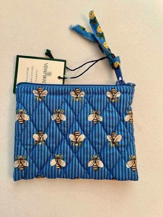 NWT Vintage Vera Bradley Bees Pocket Wallet/Coin Purse - Retired Pattern - Picture 4 of 7